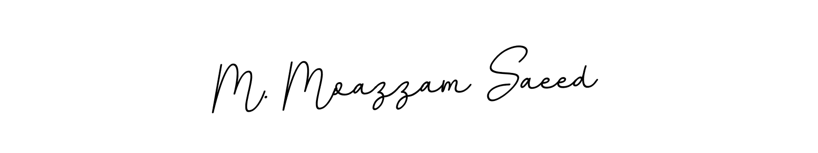 Create a beautiful signature design for name M. Moazzam Saeed. With this signature (BallpointsItalic-DORy9) fonts, you can make a handwritten signature for free. M. Moazzam Saeed signature style 11 images and pictures png
