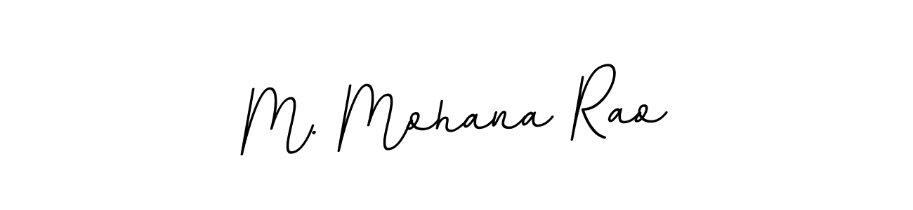 Use a signature maker to create a handwritten signature online. With this signature software, you can design (BallpointsItalic-DORy9) your own signature for name M. Mohana Rao. M. Mohana Rao signature style 11 images and pictures png
