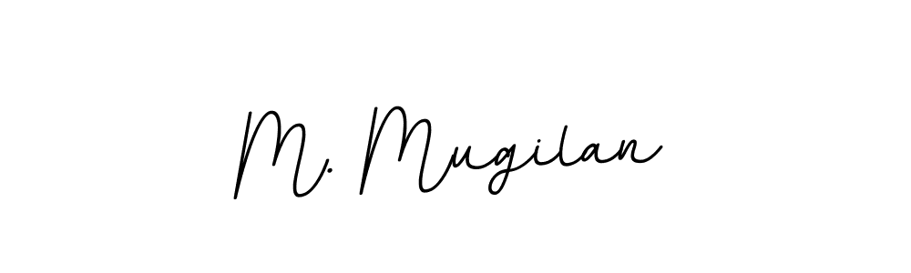 M. Mugilan stylish signature style. Best Handwritten Sign (BallpointsItalic-DORy9) for my name. Handwritten Signature Collection Ideas for my name M. Mugilan. M. Mugilan signature style 11 images and pictures png