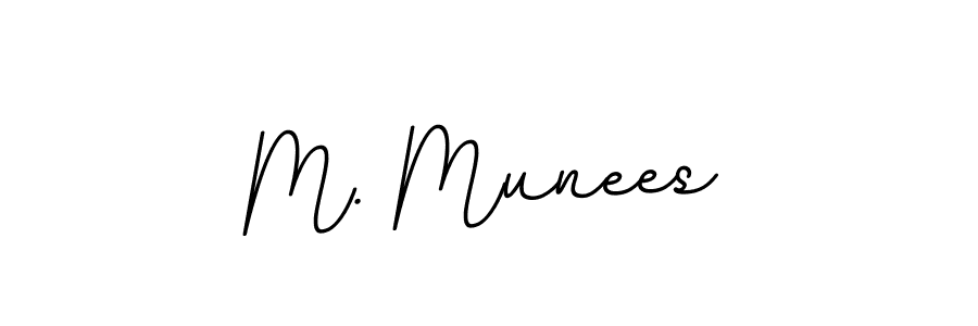 Make a beautiful signature design for name M. Munees. With this signature (BallpointsItalic-DORy9) style, you can create a handwritten signature for free. M. Munees signature style 11 images and pictures png