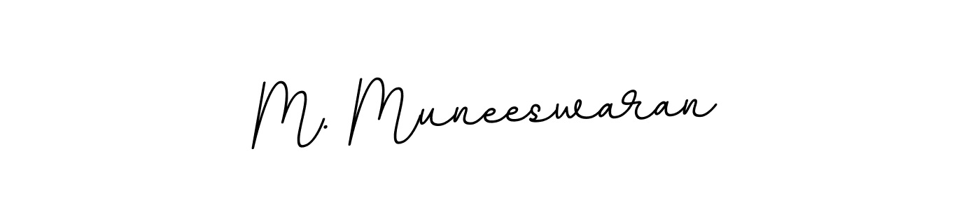 You should practise on your own different ways (BallpointsItalic-DORy9) to write your name (M. Muneeswaran) in signature. don't let someone else do it for you. M. Muneeswaran signature style 11 images and pictures png
