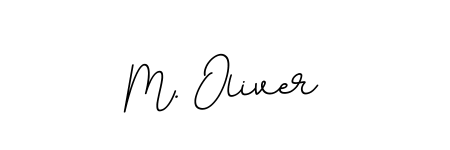 The best way (BallpointsItalic-DORy9) to make a short signature is to pick only two or three words in your name. The name M. Oliver include a total of six letters. For converting this name. M. Oliver signature style 11 images and pictures png