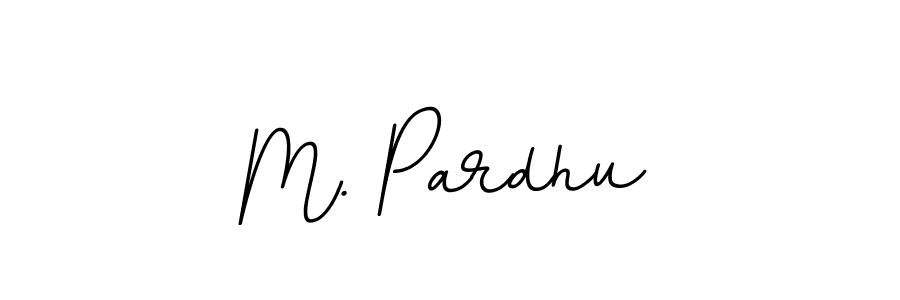 Create a beautiful signature design for name M. Pardhu. With this signature (BallpointsItalic-DORy9) fonts, you can make a handwritten signature for free. M. Pardhu signature style 11 images and pictures png