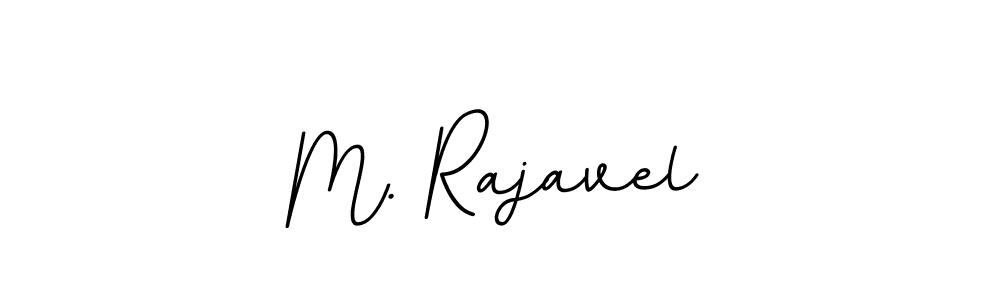 Design your own signature with our free online signature maker. With this signature software, you can create a handwritten (BallpointsItalic-DORy9) signature for name M. Rajavel. M. Rajavel signature style 11 images and pictures png