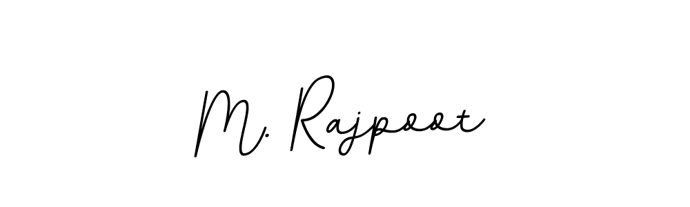How to make M. Rajpoot name signature. Use BallpointsItalic-DORy9 style for creating short signs online. This is the latest handwritten sign. M. Rajpoot signature style 11 images and pictures png