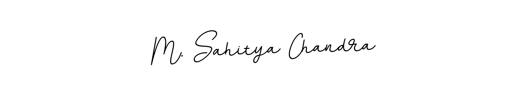 Make a beautiful signature design for name M. Sahitya Chandra. Use this online signature maker to create a handwritten signature for free. M. Sahitya Chandra signature style 11 images and pictures png