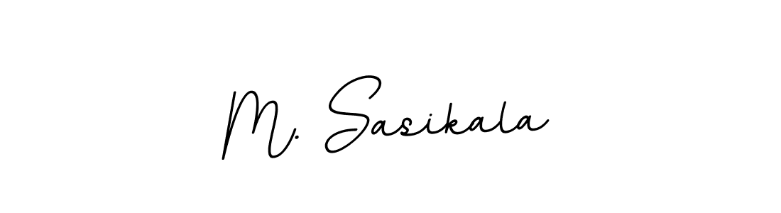 Make a beautiful signature design for name M. Sasikala. With this signature (BallpointsItalic-DORy9) style, you can create a handwritten signature for free. M. Sasikala signature style 11 images and pictures png