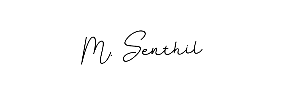 Create a beautiful signature design for name M. Senthil. With this signature (BallpointsItalic-DORy9) fonts, you can make a handwritten signature for free. M. Senthil signature style 11 images and pictures png