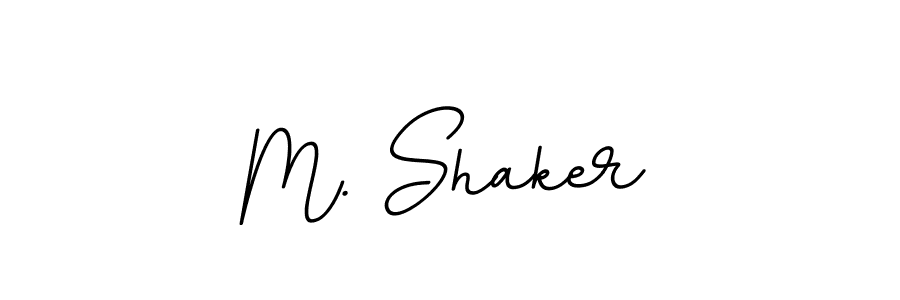 The best way (BallpointsItalic-DORy9) to make a short signature is to pick only two or three words in your name. The name M. Shaker include a total of six letters. For converting this name. M. Shaker signature style 11 images and pictures png