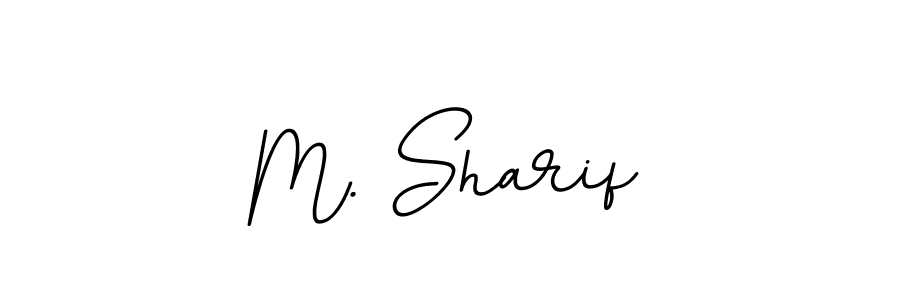 How to make M. Sharif name signature. Use BallpointsItalic-DORy9 style for creating short signs online. This is the latest handwritten sign. M. Sharif signature style 11 images and pictures png
