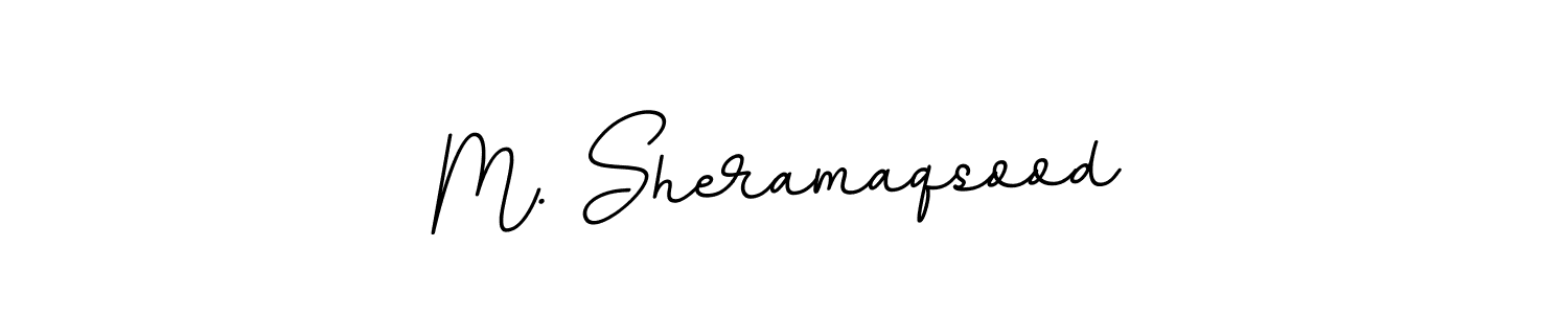 Use a signature maker to create a handwritten signature online. With this signature software, you can design (BallpointsItalic-DORy9) your own signature for name M. Sheramaqsood. M. Sheramaqsood signature style 11 images and pictures png