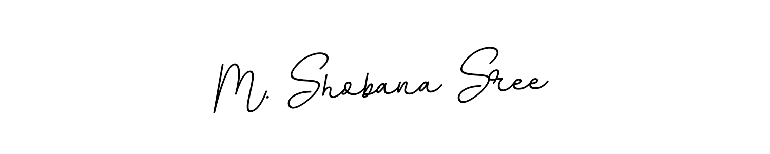 if you are searching for the best signature style for your name M. Shobana Sree. so please give up your signature search. here we have designed multiple signature styles  using BallpointsItalic-DORy9. M. Shobana Sree signature style 11 images and pictures png