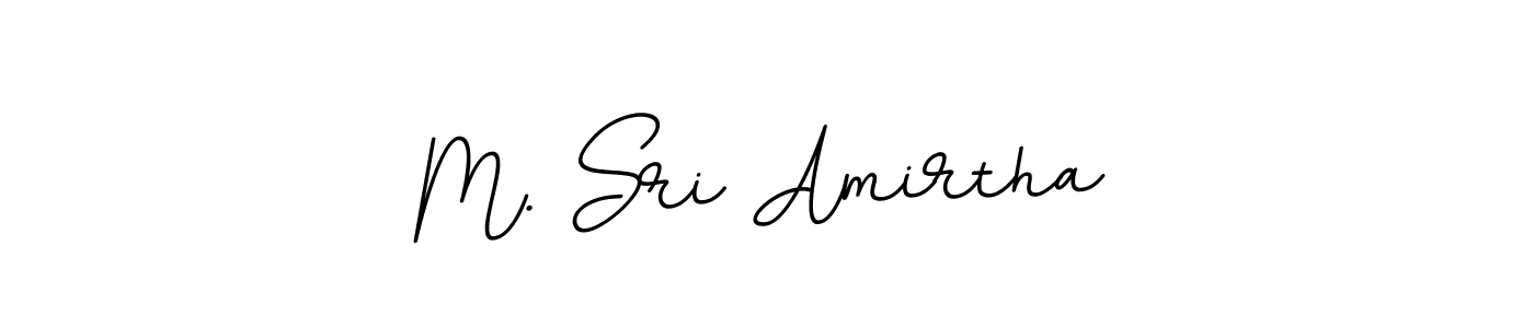 How to make M. Sri Amirtha name signature. Use BallpointsItalic-DORy9 style for creating short signs online. This is the latest handwritten sign. M. Sri Amirtha signature style 11 images and pictures png