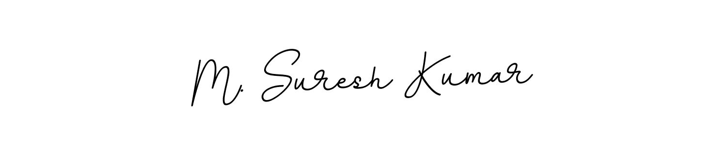 Use a signature maker to create a handwritten signature online. With this signature software, you can design (BallpointsItalic-DORy9) your own signature for name M. Suresh Kumar. M. Suresh Kumar signature style 11 images and pictures png