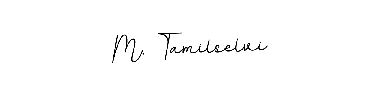 Use a signature maker to create a handwritten signature online. With this signature software, you can design (BallpointsItalic-DORy9) your own signature for name M. Tamilselvi. M. Tamilselvi signature style 11 images and pictures png