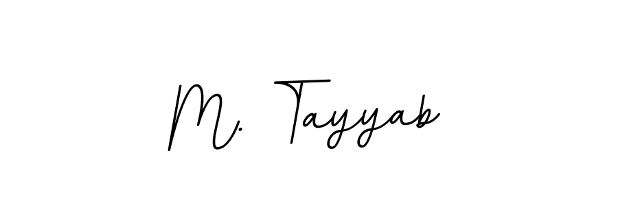 The best way (BallpointsItalic-DORy9) to make a short signature is to pick only two or three words in your name. The name M. Tayyab include a total of six letters. For converting this name. M. Tayyab signature style 11 images and pictures png