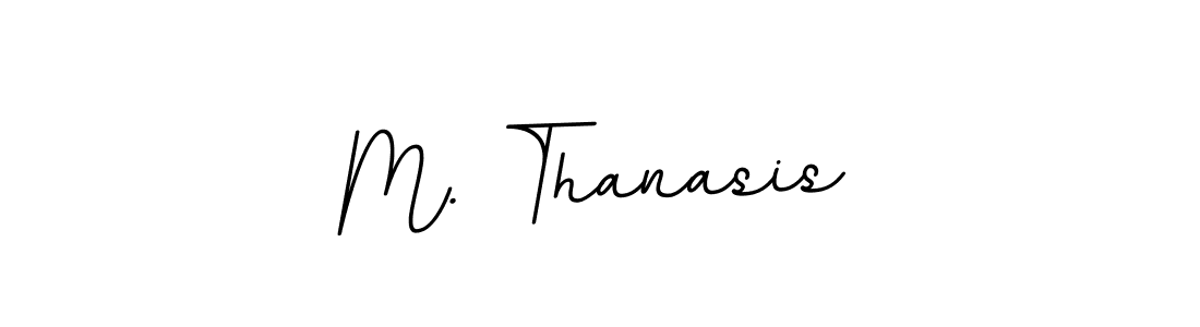 Also You can easily find your signature by using the search form. We will create M. Thanasis name handwritten signature images for you free of cost using BallpointsItalic-DORy9 sign style. M. Thanasis signature style 11 images and pictures png