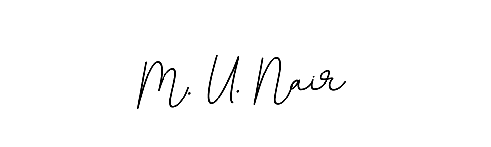 Here are the top 10 professional signature styles for the name M. U. Nair. These are the best autograph styles you can use for your name. M. U. Nair signature style 11 images and pictures png