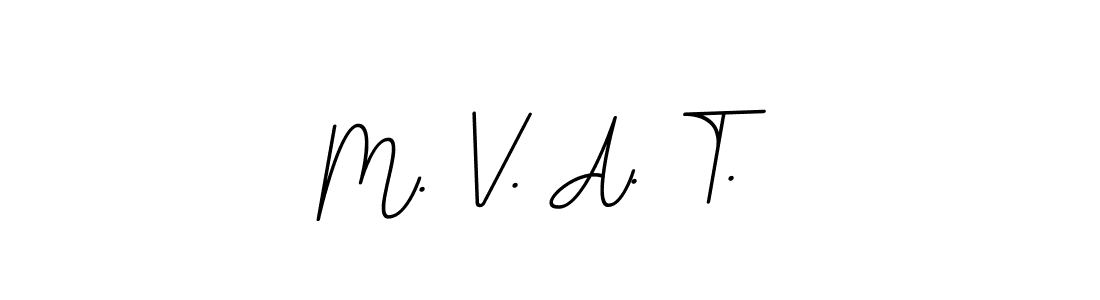 Use a signature maker to create a handwritten signature online. With this signature software, you can design (BallpointsItalic-DORy9) your own signature for name M. V. A. T.. M. V. A. T. signature style 11 images and pictures png