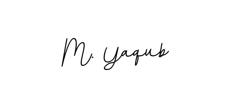 Create a beautiful signature design for name M. Yaqub. With this signature (BallpointsItalic-DORy9) fonts, you can make a handwritten signature for free. M. Yaqub signature style 11 images and pictures png