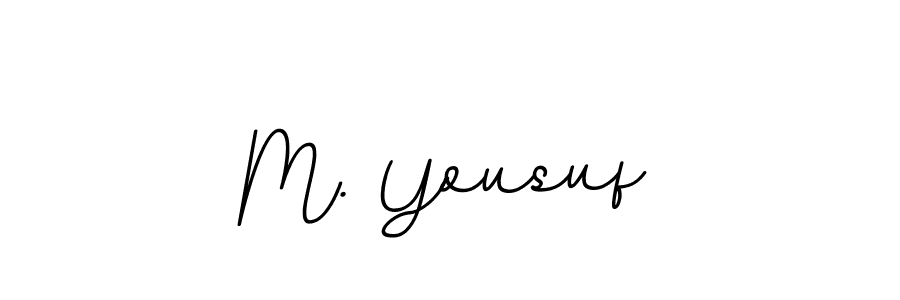 Use a signature maker to create a handwritten signature online. With this signature software, you can design (BallpointsItalic-DORy9) your own signature for name M. Yousuf. M. Yousuf signature style 11 images and pictures png