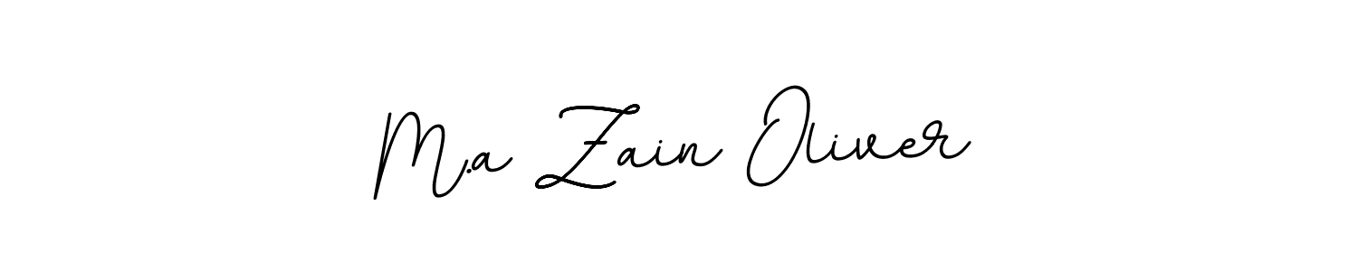 The best way (BallpointsItalic-DORy9) to make a short signature is to pick only two or three words in your name. The name M.a Zain Oliver include a total of six letters. For converting this name. M.a Zain Oliver signature style 11 images and pictures png