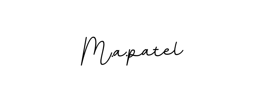 How to make M.a.patel signature? BallpointsItalic-DORy9 is a professional autograph style. Create handwritten signature for M.a.patel name. M.a.patel signature style 11 images and pictures png