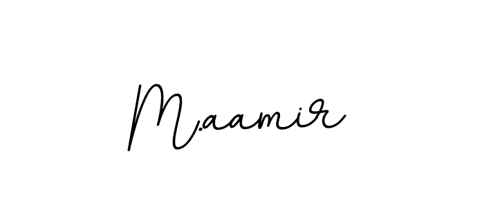 Make a beautiful signature design for name M.aamir. With this signature (BallpointsItalic-DORy9) style, you can create a handwritten signature for free. M.aamir signature style 11 images and pictures png