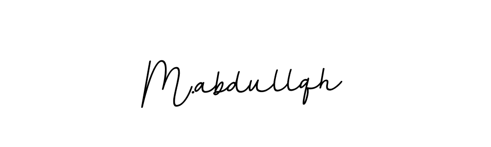 Also we have M.abdullqh name is the best signature style. Create professional handwritten signature collection using BallpointsItalic-DORy9 autograph style. M.abdullqh signature style 11 images and pictures png