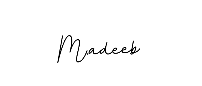 Also we have M.adeeb name is the best signature style. Create professional handwritten signature collection using BallpointsItalic-DORy9 autograph style. M.adeeb signature style 11 images and pictures png