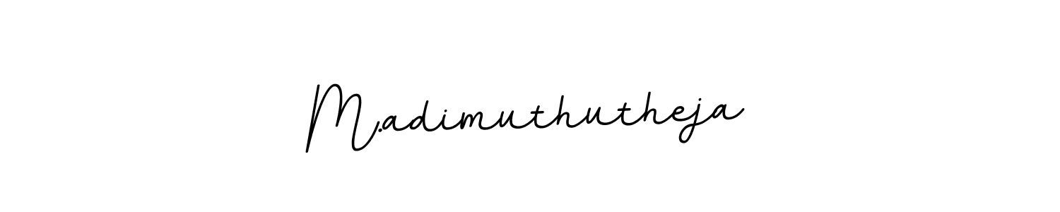 Design your own signature with our free online signature maker. With this signature software, you can create a handwritten (BallpointsItalic-DORy9) signature for name M.adimuthutheja. M.adimuthutheja signature style 11 images and pictures png