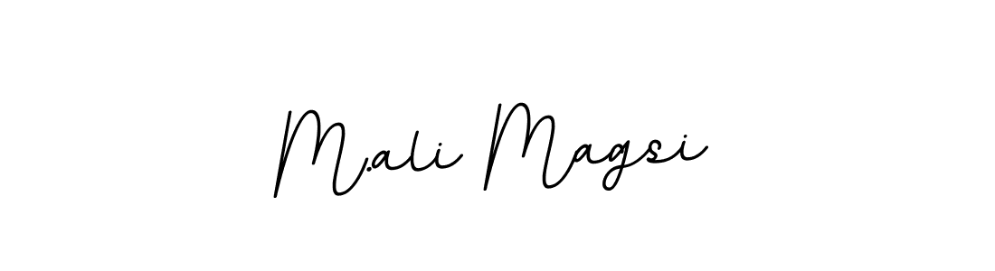 Design your own signature with our free online signature maker. With this signature software, you can create a handwritten (BallpointsItalic-DORy9) signature for name M.ali Magsi. M.ali Magsi signature style 11 images and pictures png