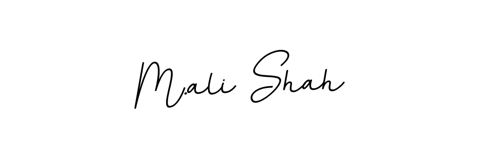 The best way (BallpointsItalic-DORy9) to make a short signature is to pick only two or three words in your name. The name M.ali Shah include a total of six letters. For converting this name. M.ali Shah signature style 11 images and pictures png