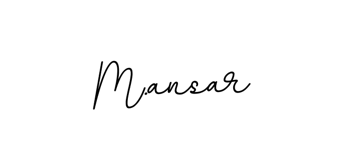 How to make M.ansar name signature. Use BallpointsItalic-DORy9 style for creating short signs online. This is the latest handwritten sign. M.ansar signature style 11 images and pictures png