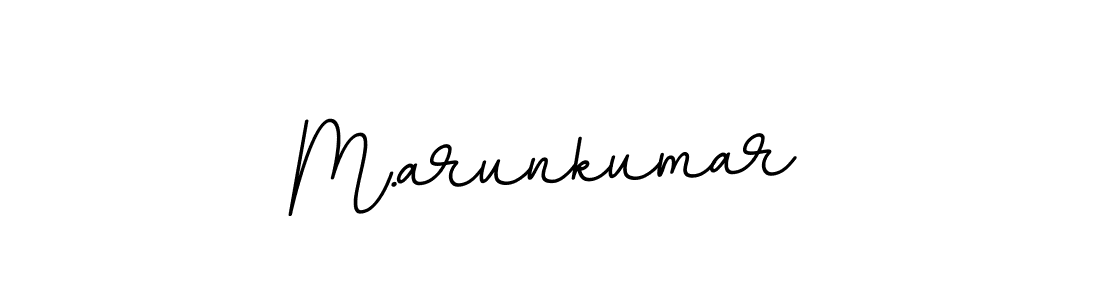 How to make M.arunkumar signature? BallpointsItalic-DORy9 is a professional autograph style. Create handwritten signature for M.arunkumar name. M.arunkumar signature style 11 images and pictures png