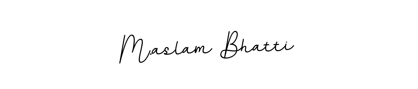 Make a short M.aslam Bhatti signature style. Manage your documents anywhere anytime using BallpointsItalic-DORy9. Create and add eSignatures, submit forms, share and send files easily. M.aslam Bhatti signature style 11 images and pictures png