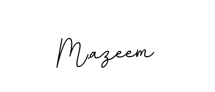 You should practise on your own different ways (BallpointsItalic-DORy9) to write your name (M.azeem) in signature. don't let someone else do it for you. M.azeem signature style 11 images and pictures png