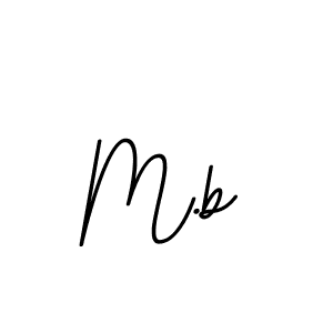 How to make M.b signature? BallpointsItalic-DORy9 is a professional autograph style. Create handwritten signature for M.b name. M.b signature style 11 images and pictures png