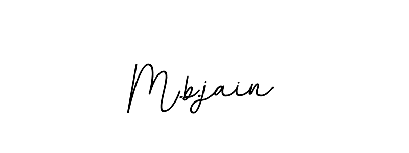 Use a signature maker to create a handwritten signature online. With this signature software, you can design (BallpointsItalic-DORy9) your own signature for name M.b.jain. M.b.jain signature style 11 images and pictures png