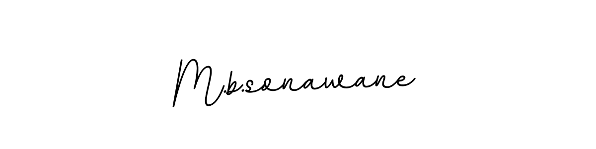 Use a signature maker to create a handwritten signature online. With this signature software, you can design (BallpointsItalic-DORy9) your own signature for name M.b.sonawane. M.b.sonawane signature style 11 images and pictures png