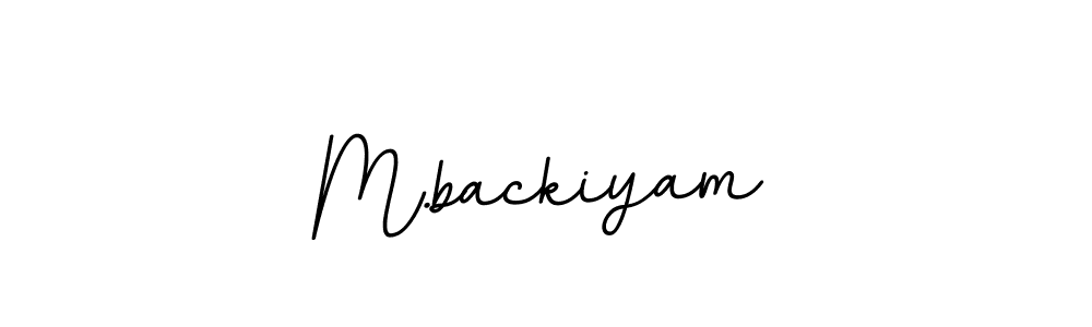 if you are searching for the best signature style for your name M.backiyam. so please give up your signature search. here we have designed multiple signature styles  using BallpointsItalic-DORy9. M.backiyam signature style 11 images and pictures png