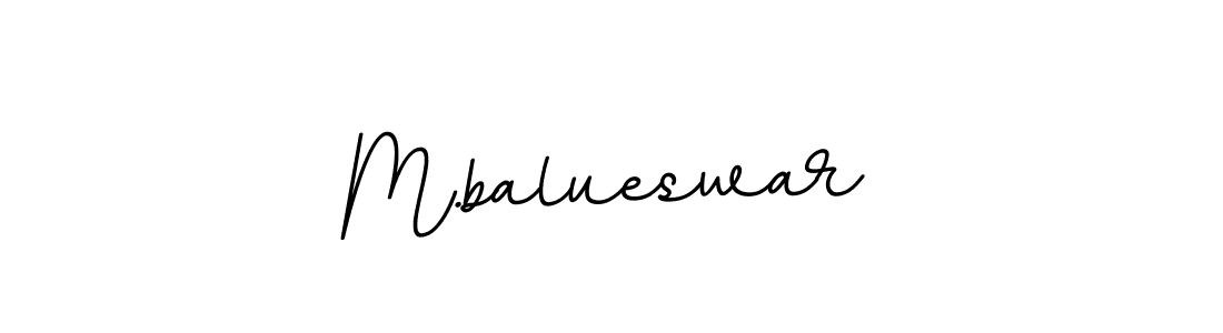 It looks lik you need a new signature style for name M.balueswar. Design unique handwritten (BallpointsItalic-DORy9) signature with our free signature maker in just a few clicks. M.balueswar signature style 11 images and pictures png