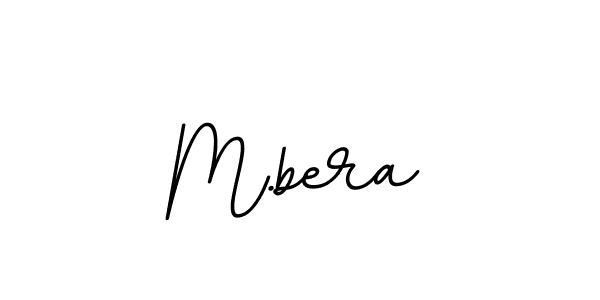 Design your own signature with our free online signature maker. With this signature software, you can create a handwritten (BallpointsItalic-DORy9) signature for name M.bera. M.bera signature style 11 images and pictures png