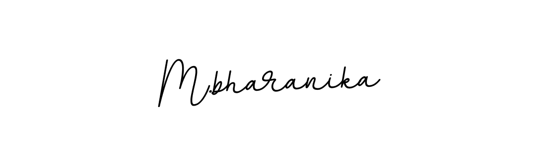 Create a beautiful signature design for name M.bharanika. With this signature (BallpointsItalic-DORy9) fonts, you can make a handwritten signature for free. M.bharanika signature style 11 images and pictures png