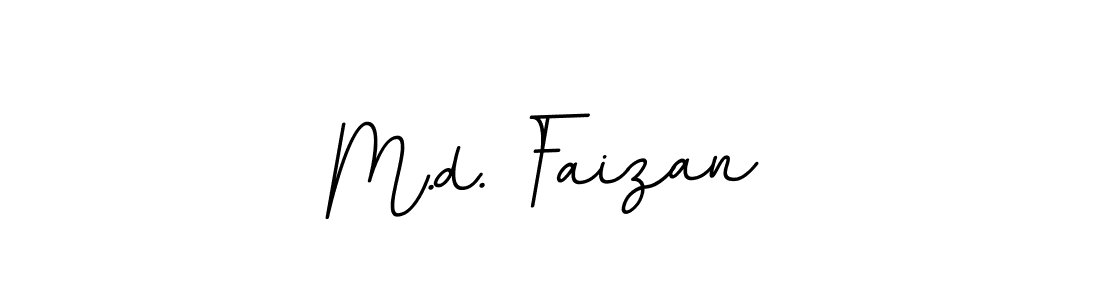 Make a beautiful signature design for name M.d. Faizan. With this signature (BallpointsItalic-DORy9) style, you can create a handwritten signature for free. M.d. Faizan signature style 11 images and pictures png