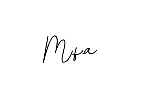 Create a beautiful signature design for name M.f.a. With this signature (BallpointsItalic-DORy9) fonts, you can make a handwritten signature for free. M.f.a signature style 11 images and pictures png