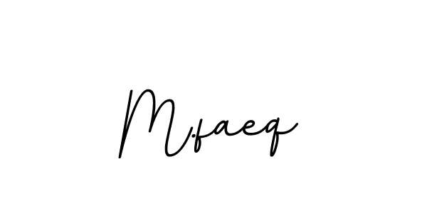 Design your own signature with our free online signature maker. With this signature software, you can create a handwritten (BallpointsItalic-DORy9) signature for name M.faeq. M.faeq signature style 11 images and pictures png