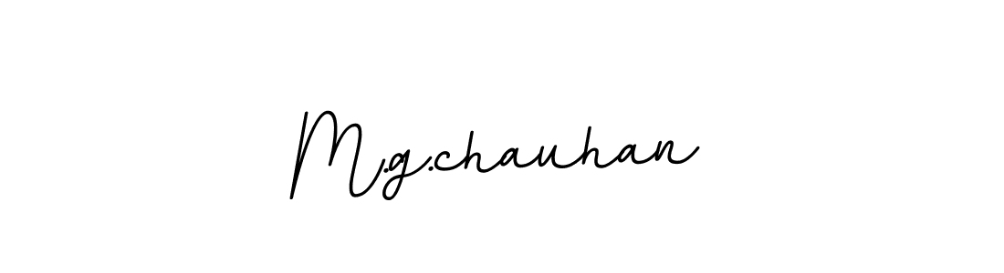 Use a signature maker to create a handwritten signature online. With this signature software, you can design (BallpointsItalic-DORy9) your own signature for name M.g.chauhan. M.g.chauhan signature style 11 images and pictures png