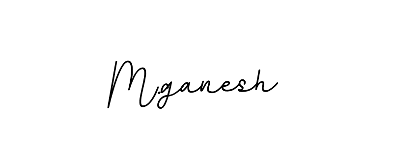 Design your own signature with our free online signature maker. With this signature software, you can create a handwritten (BallpointsItalic-DORy9) signature for name M.ganesh. M.ganesh signature style 11 images and pictures png