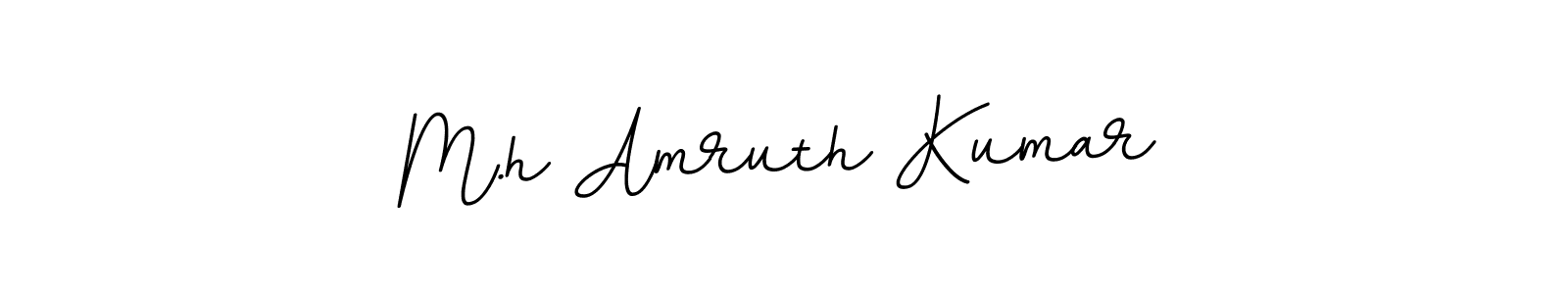 How to make M.h Amruth Kumar signature? BallpointsItalic-DORy9 is a professional autograph style. Create handwritten signature for M.h Amruth Kumar name. M.h Amruth Kumar signature style 11 images and pictures png